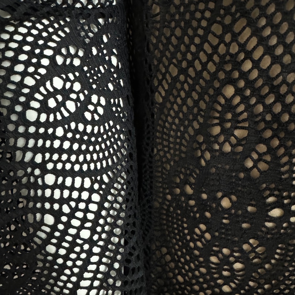 Emma & Michele Black Lined Lace Dress - Picture 3 of 10